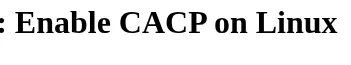 AMD CACP for Linux