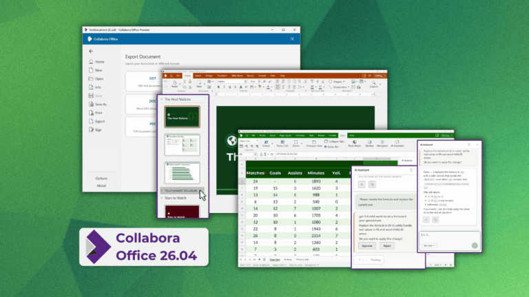 Collabora Office 26.04 Keeps AI Optional and Refines Writer and Calc