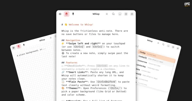 Fed up with complex note taking apps? Try Whisp for Linux