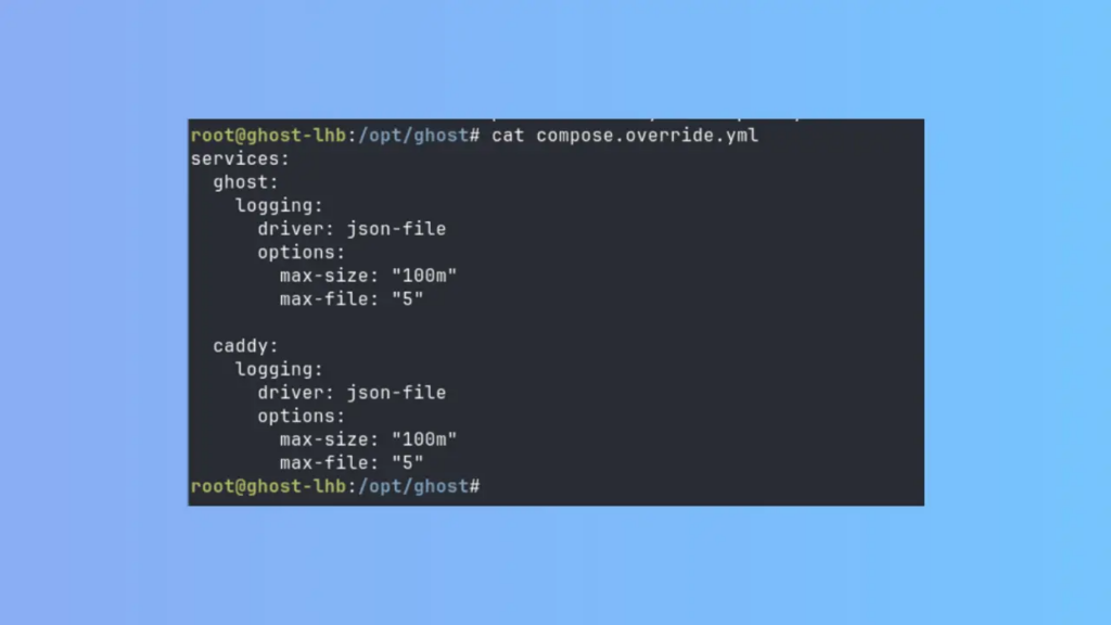 Git Pull Kept Failing on My Ghost Server. Docker Compose Override Fixed It