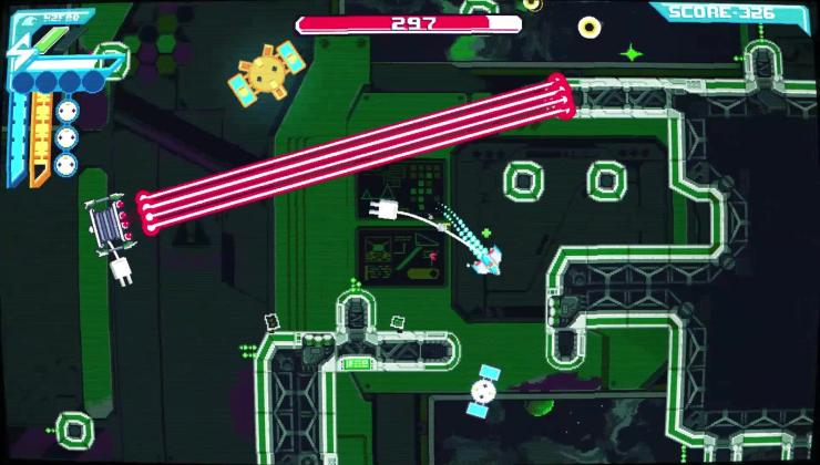 HYPERWIRED is a great twist on arcade shoot 'em ups where you have to keep plugging in