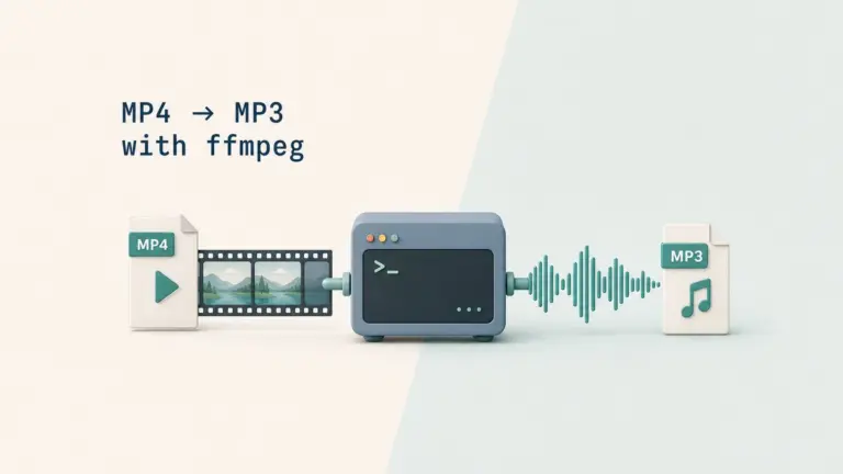 How to Convert MP4 to MP3 with ffmpeg