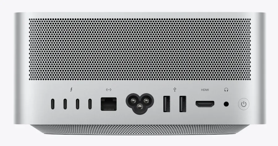 Apple M3 Ultra Mac Studio rear I/O