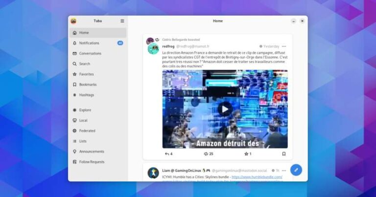 Linux Mastodon App Tuba Gets New Features, Updates UI