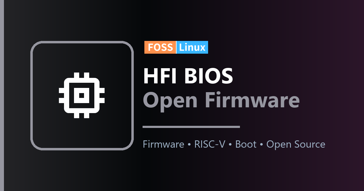 Open Firmware That Could Replace UEFI