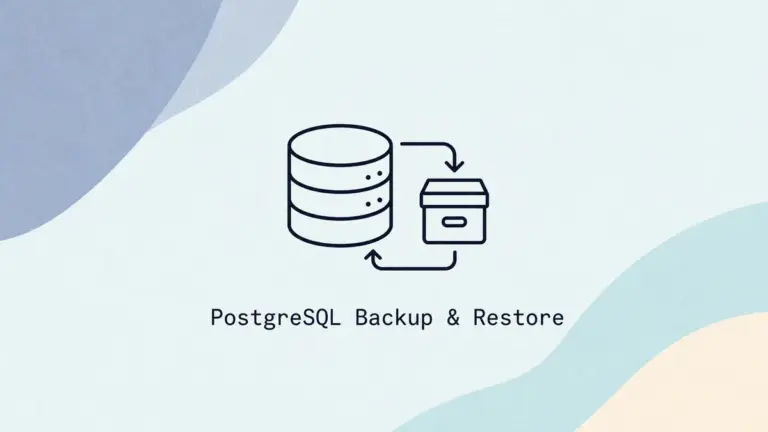 PostgreSQL Backup and Restore with pg_dump and pg_restore