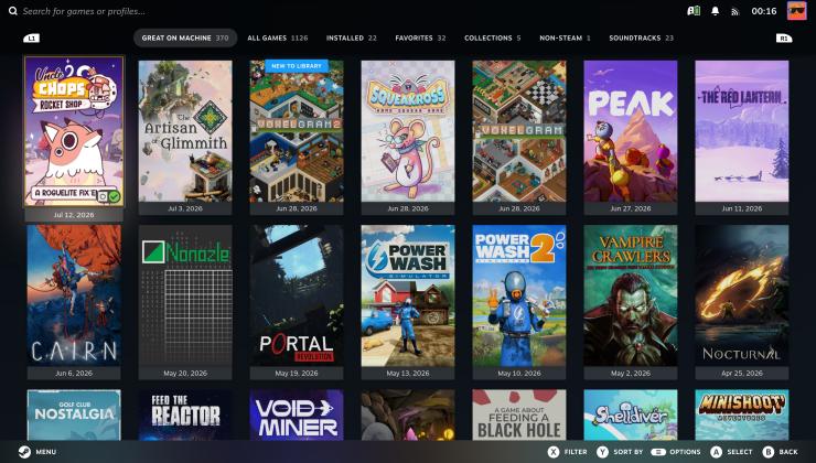 Valve adds a "Great on Machine" section to the Steam Machine library