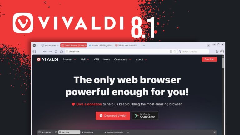 Vivaldi 8.1 Browser Released with Tab Behavior Improvements