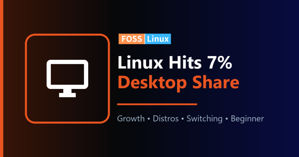 Linux Desktop Crosses 7%: A Beginners Guide