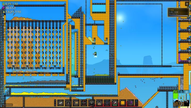 Out in Early Access - Sandustry has you explore, mine and automate in fully destructible pixel worlds